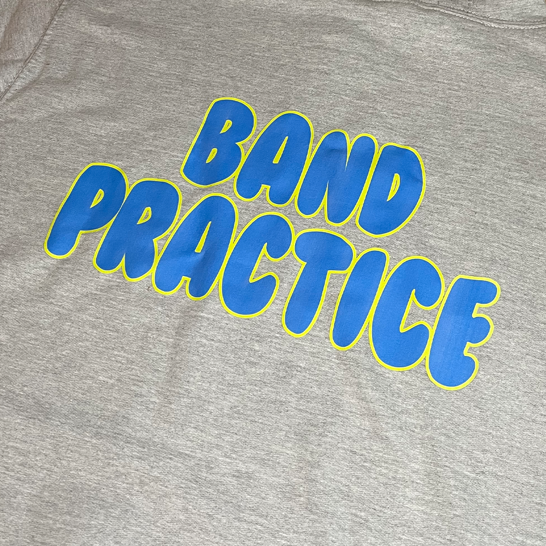 FLAM5 GREY "BAND PRACTICE" HOODIE BLUE - Flam5drumming