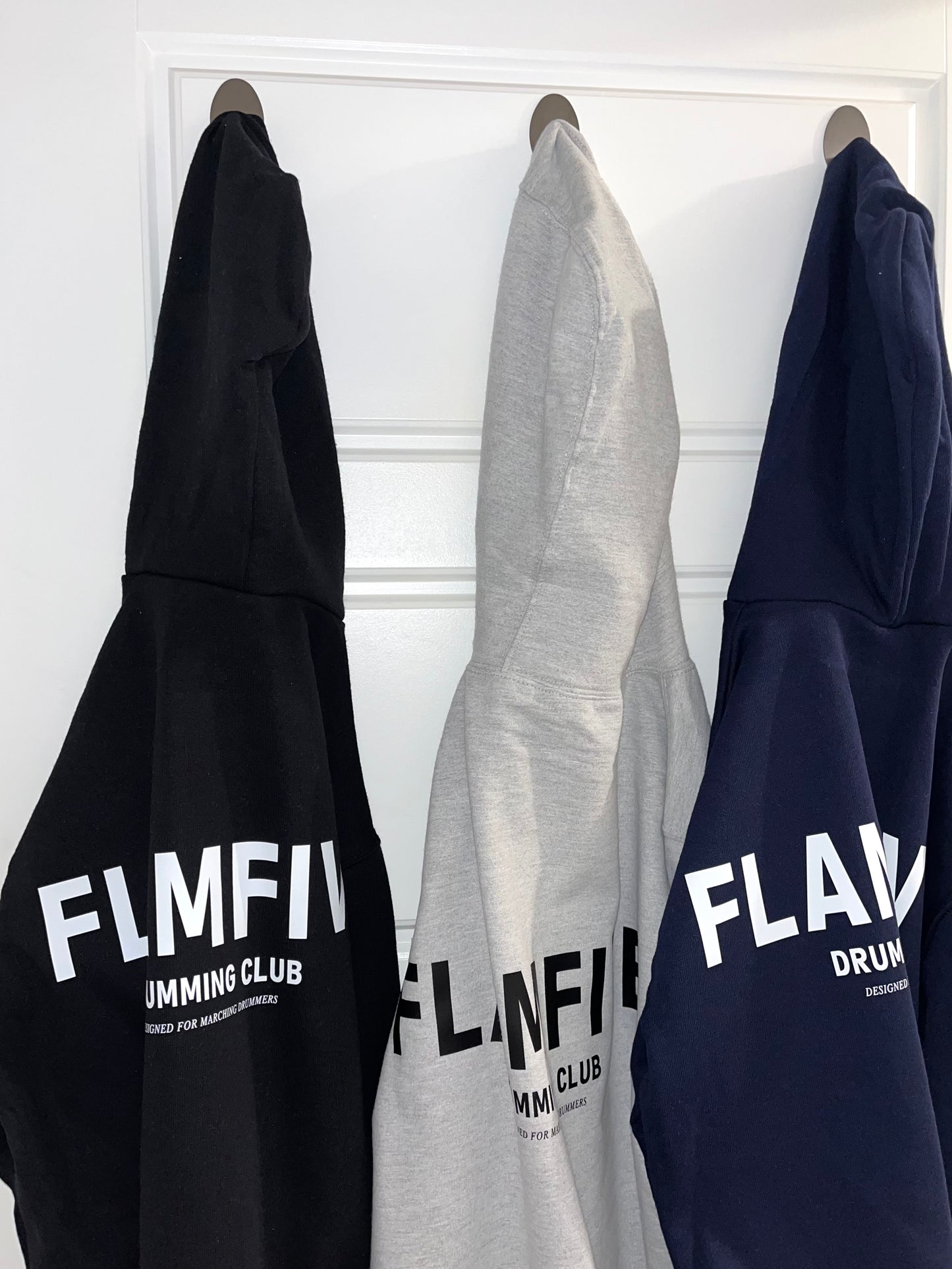 FLAM5 DRUMMING CLUB HOODIE NAVY - Flam5drumming