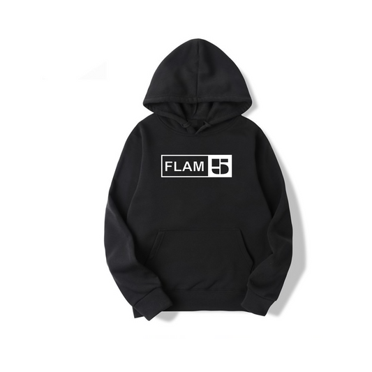 FLAM5 BLACK HOODIE - Flam5drumming