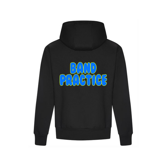 FLAM5 BLACK "BAND PRACTICE" HOODIE BLUE - Flam5drumming