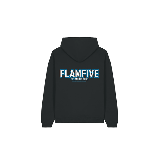 FLAM5 DRUMMING CLUB HOODIE BLUE PRINT - Flam5drumming