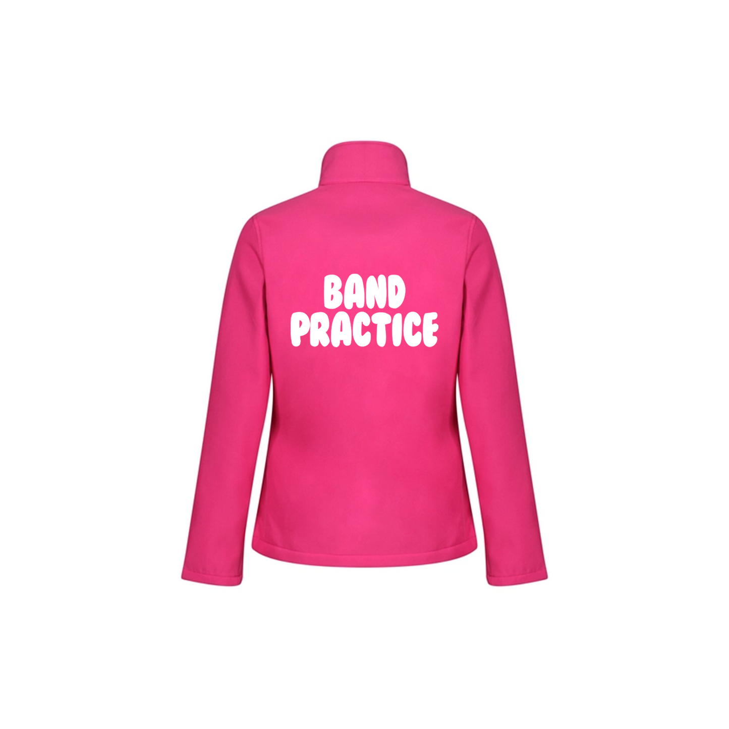 FLAM5 BLACK "BAND PRACTICE" PINK SOFTSHELL JACKET - Flam5drumming