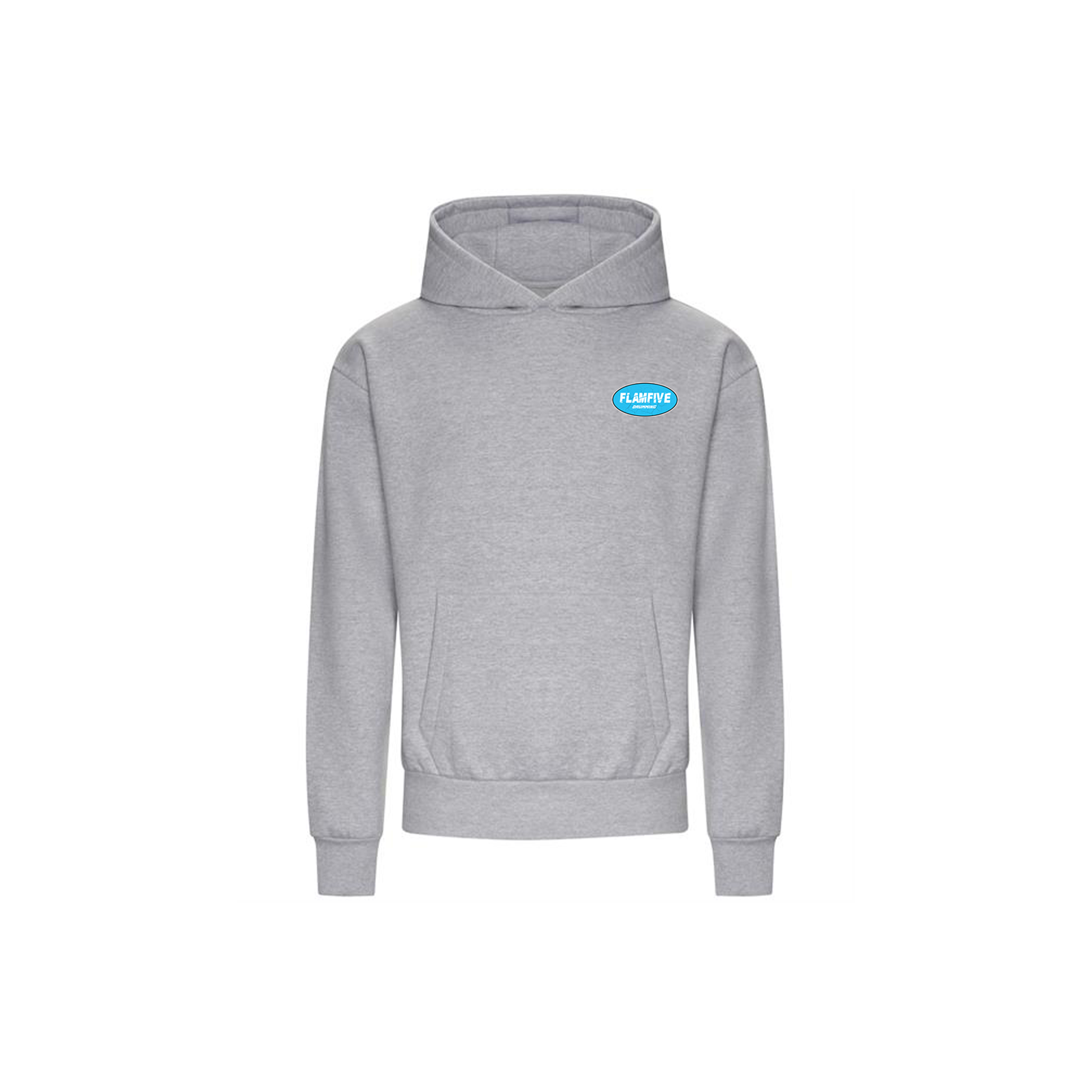 FLAM5 BLUE RACEWAY HOODIE GREY - Flam5drumming