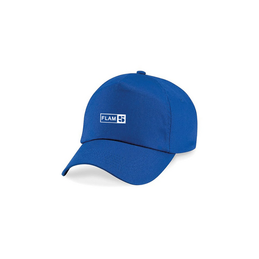 FLAM5 LOGO SNAPBACK CAP BLUE - Flam5drumming