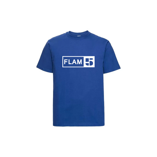 FLAM5 BLUE TSHIRT - Flam5drumming