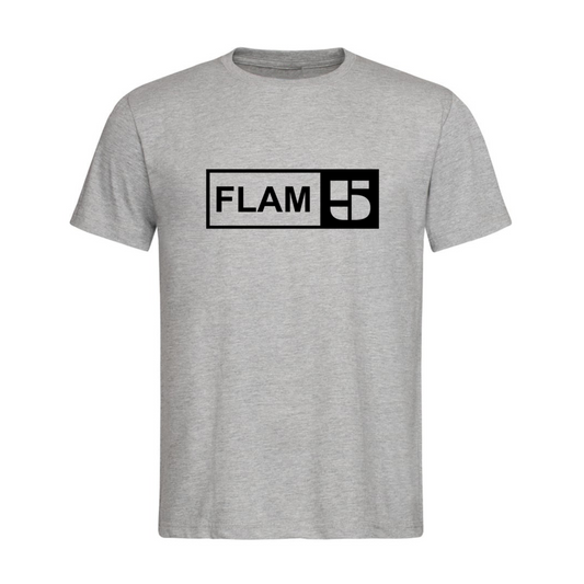 FLAM5 GREY TSHIRT - Flam5drumming